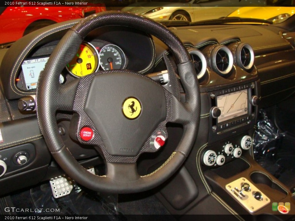 Nero Interior Steering Wheel for the 2010 Ferrari 612 Scaglietti F1A #56848169