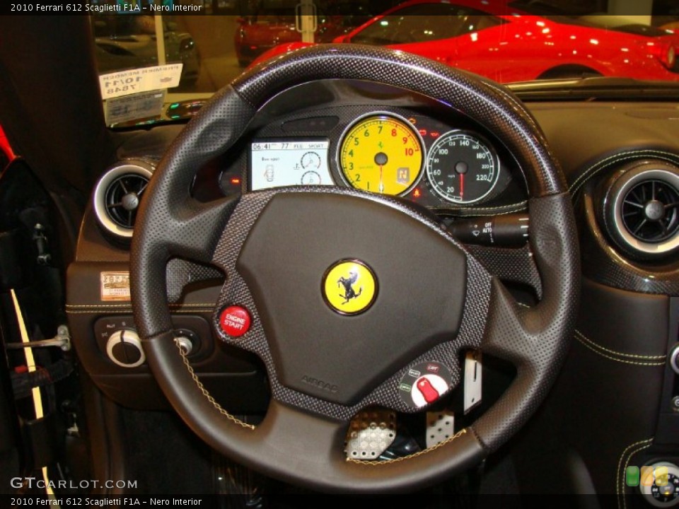 Nero Interior Steering Wheel for the 2010 Ferrari 612 Scaglietti F1A #56848223