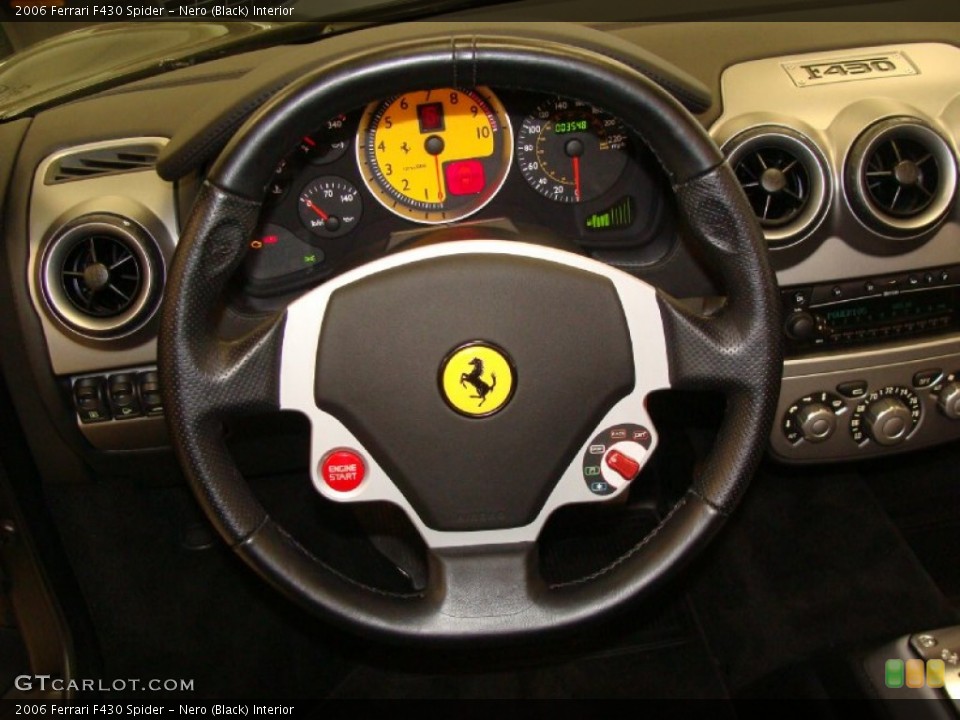 Nero (Black) Interior Steering Wheel for the 2006 Ferrari F430 Spider #56848499