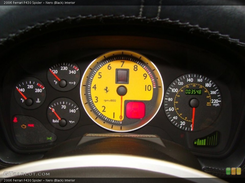 Nero (Black) Interior Gauges for the 2006 Ferrari F430 Spider #56848519