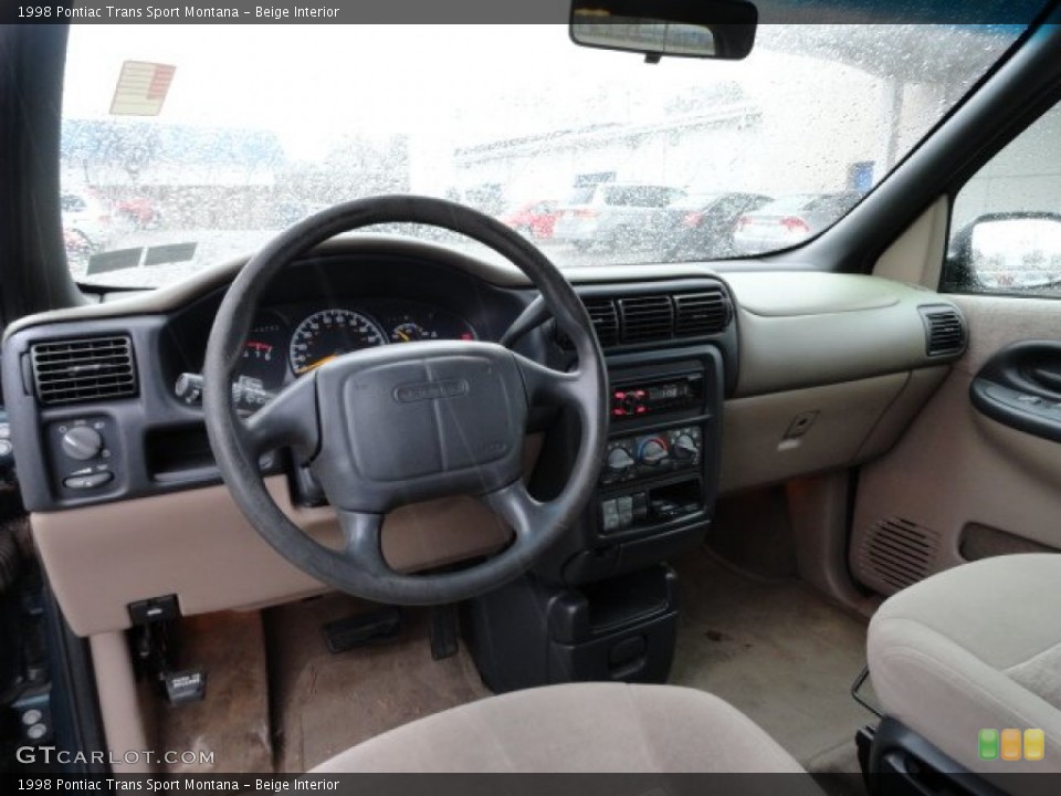 Beige Interior Dashboard for the 1998 Pontiac Trans Sport Montana #56848556