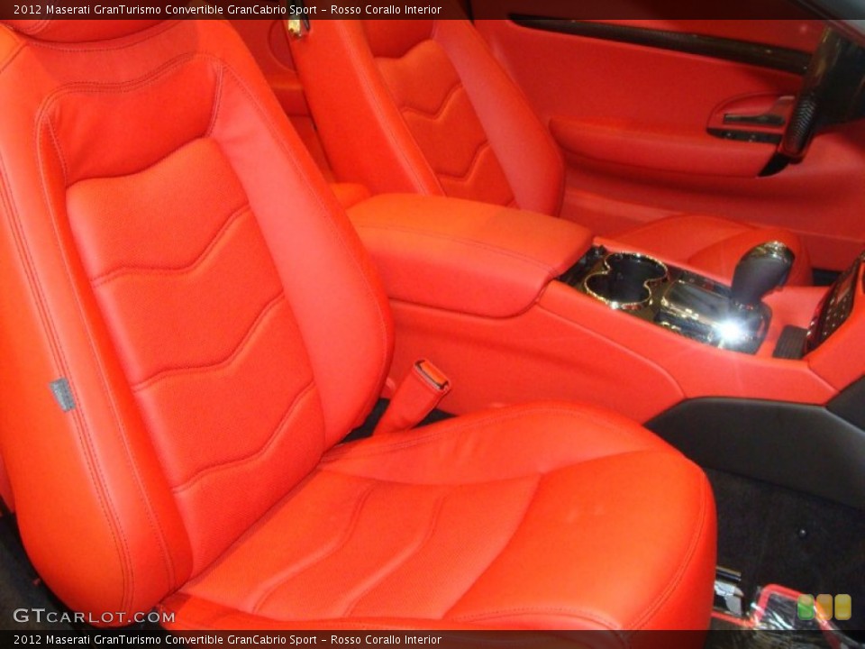 Rosso Corallo Interior Photo for the 2012 Maserati GranTurismo Convertible GranCabrio Sport #56848664