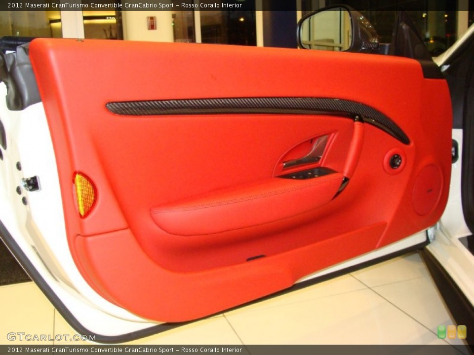Rosso Corallo Interior Door Panel for the 2012 Maserati GranTurismo Convertible GranCabrio Sport #56848697