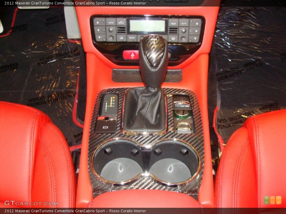 Rosso Corallo Interior Transmission for the 2012 Maserati GranTurismo Convertible GranCabrio Sport #56848736