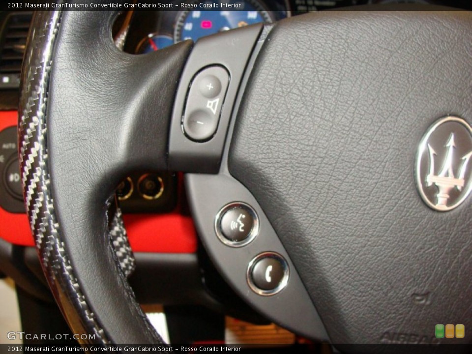 Rosso Corallo Interior Steering Wheel for the 2012 Maserati GranTurismo Convertible GranCabrio Sport #56848754