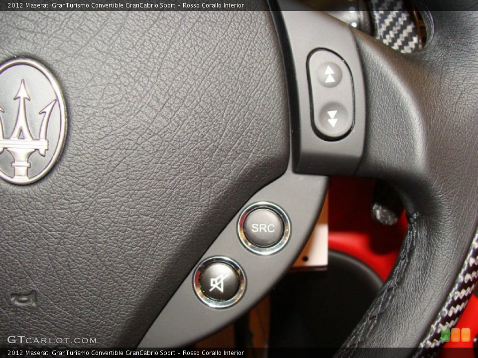 Rosso Corallo Interior Steering Wheel for the 2012 Maserati GranTurismo Convertible GranCabrio Sport #56848763