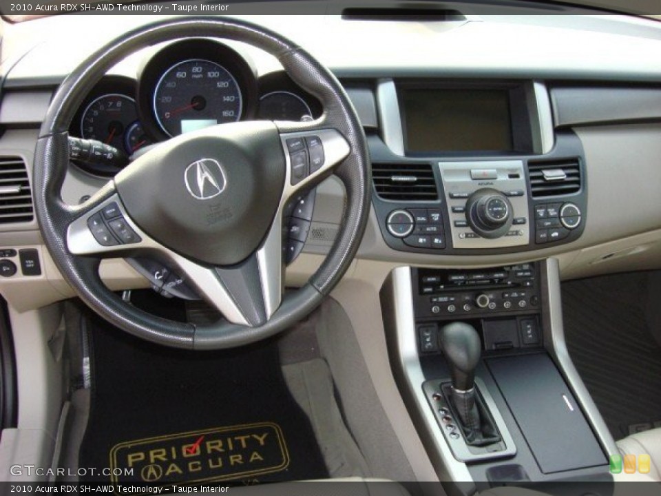 Taupe Interior Dashboard for the 2010 Acura RDX SH-AWD Technology #56849309