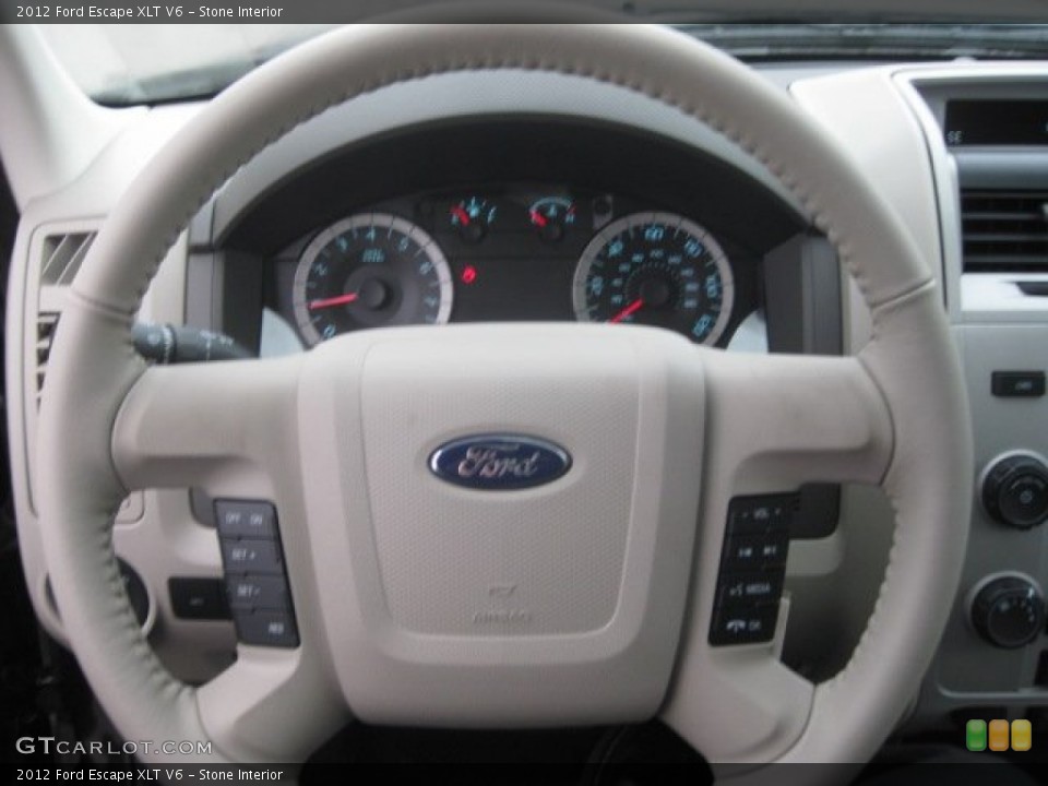 Stone Interior Steering Wheel for the 2012 Ford Escape XLT V6 #56849390