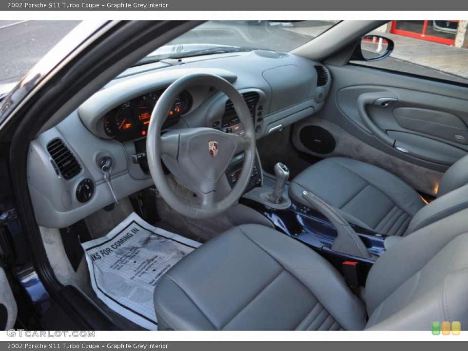 Graphite Grey Interior Photo for the 2002 Porsche 911 Turbo Coupe #56849648