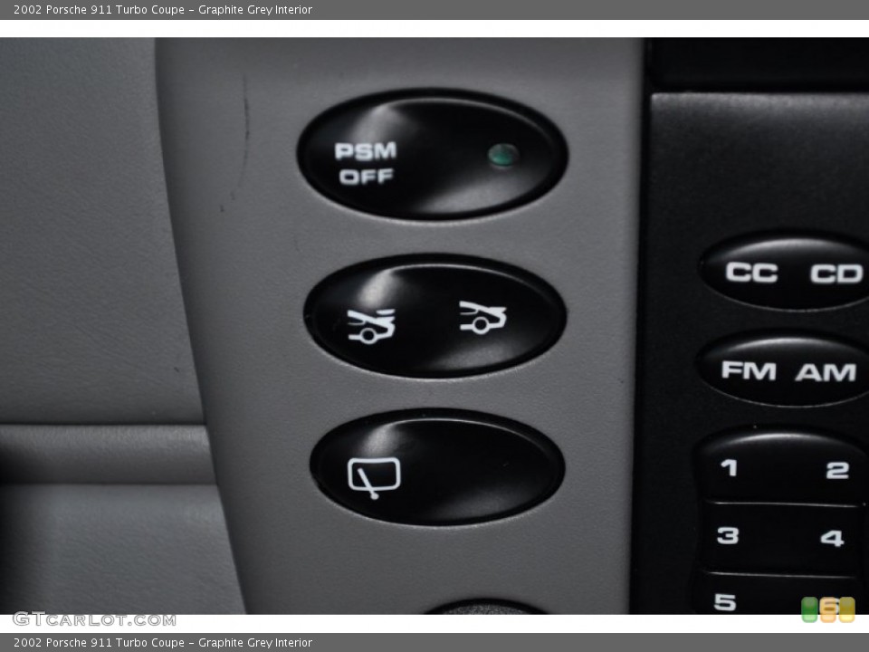 Graphite Grey Interior Controls for the 2002 Porsche 911 Turbo Coupe #56849741