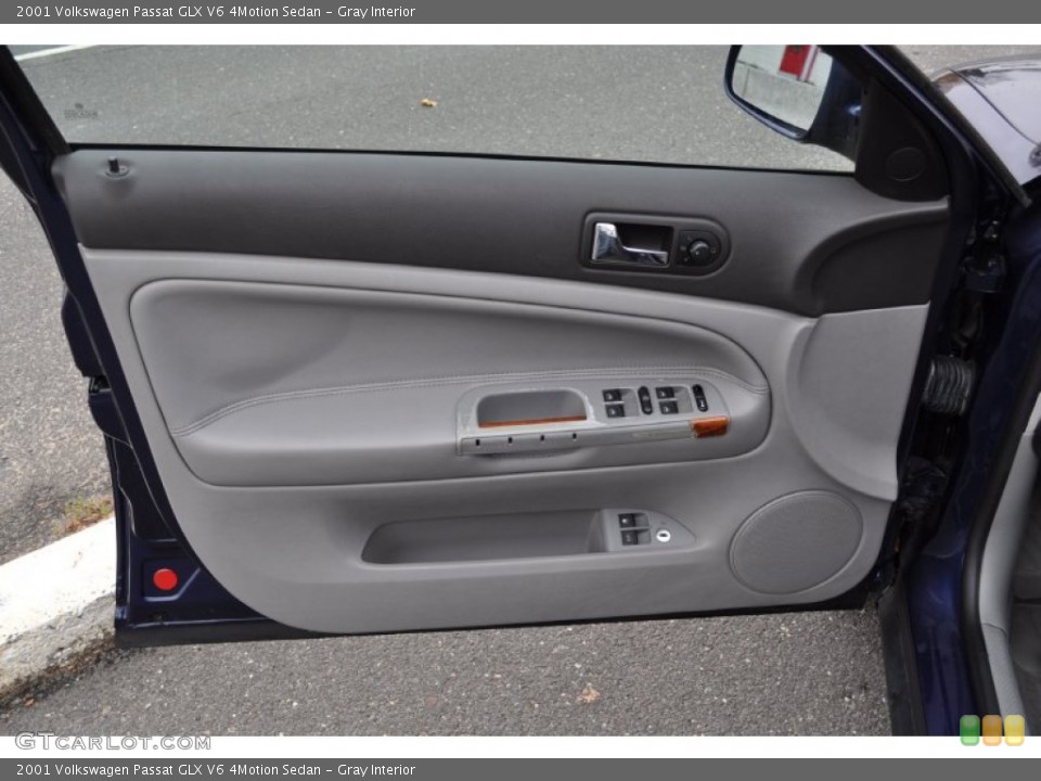 Gray Interior Door Panel for the 2001 Volkswagen Passat GLX V6 4Motion Sedan #56850302