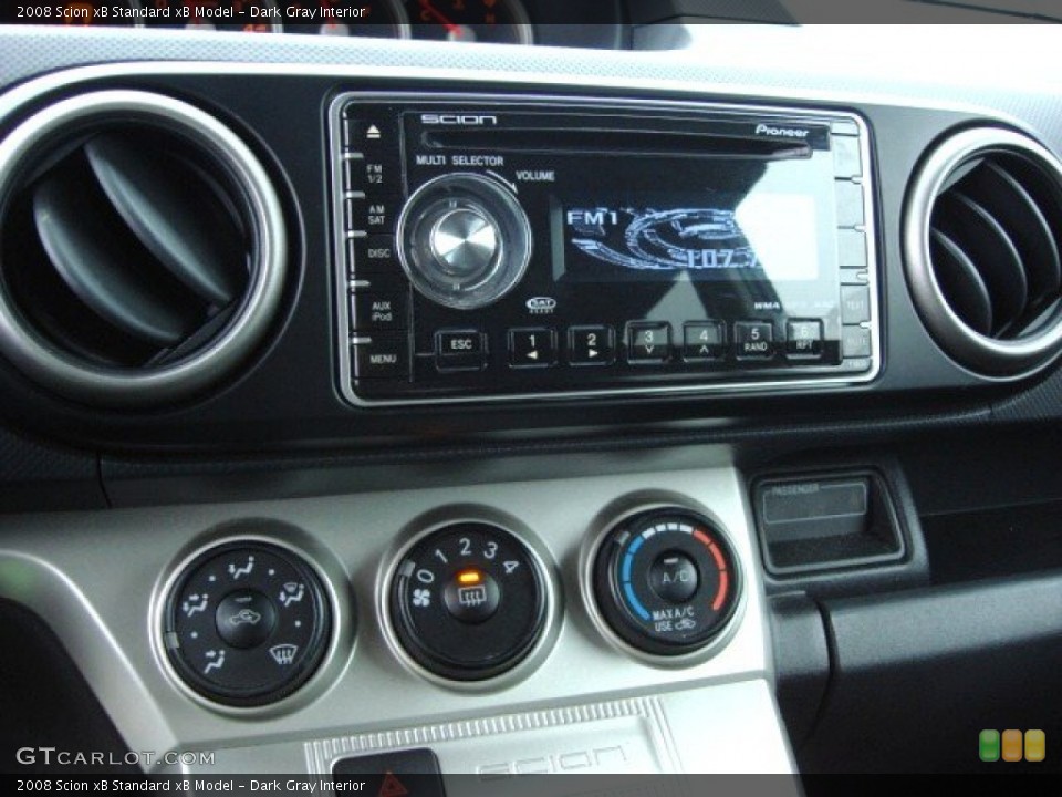 Dark Gray Interior Controls for the 2008 Scion xB  #56850416