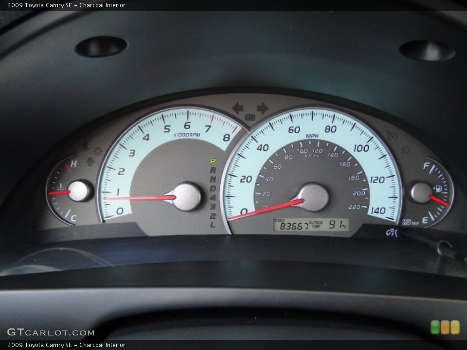 Charcoal Interior Gauges for the 2009 Toyota Camry SE #56854967