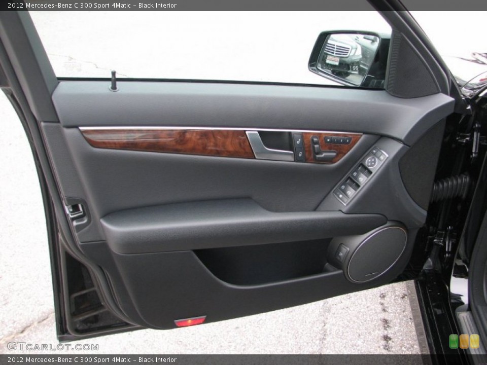 Black Interior Door Panel for the 2012 Mercedes-Benz C 300 Sport 4Matic #56855528