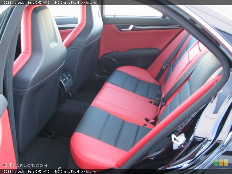 AMG Classic Red/Black Interior Photo for the 2012 Mercedes-Benz C 63 AMG #56855981