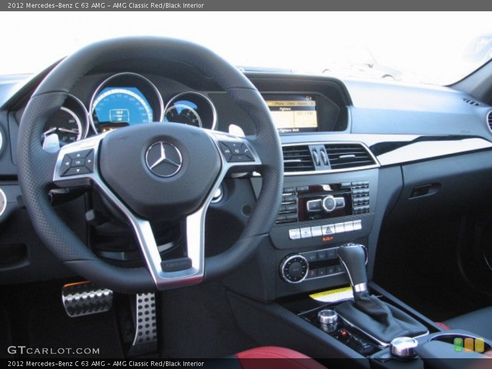 AMG Classic Red/Black Interior Dashboard for the 2012 Mercedes-Benz C 63 AMG #56855996