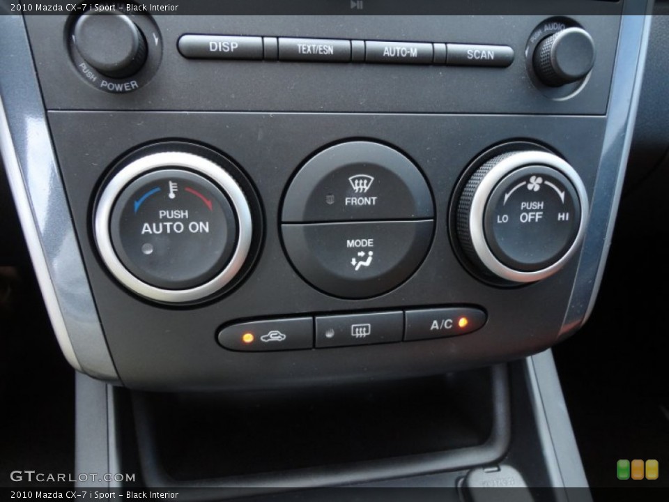 Black Interior Controls for the 2010 Mazda CX-7 i Sport #56856521