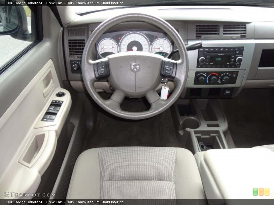 Dark Khaki/Medium Khaki Interior Dashboard for the 2008 Dodge Dakota SLT Crew Cab #56857121