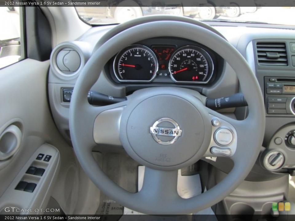 Sandstone Interior Steering Wheel for the 2012 Nissan Versa 1.6 SV Sedan #56859059
