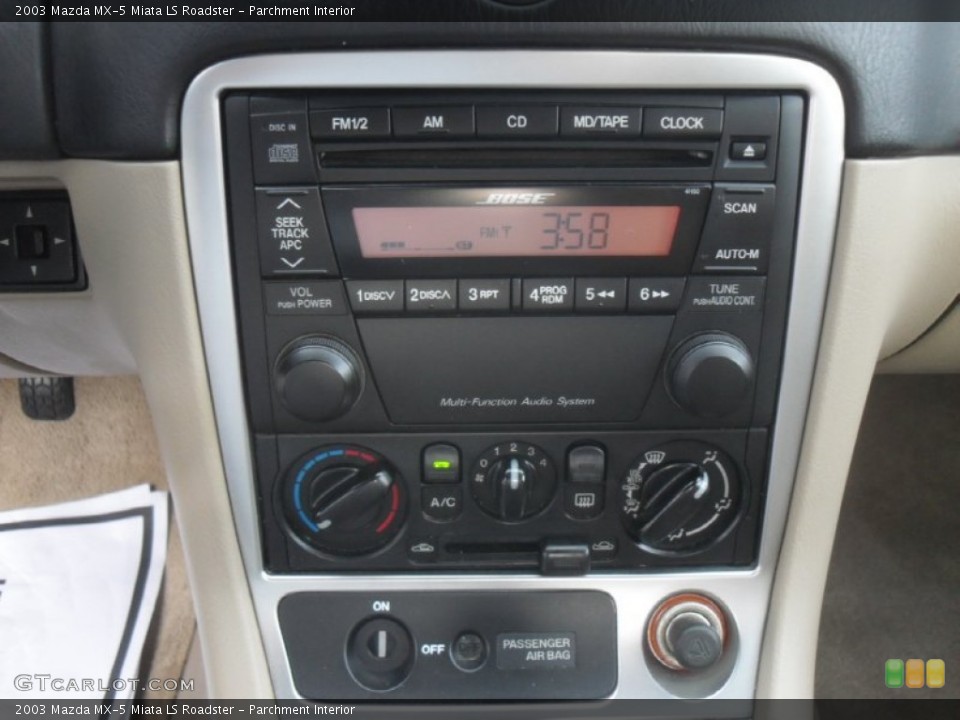 Parchment Interior Audio System for the 2003 Mazda MX-5 Miata LS Roadster #56859577