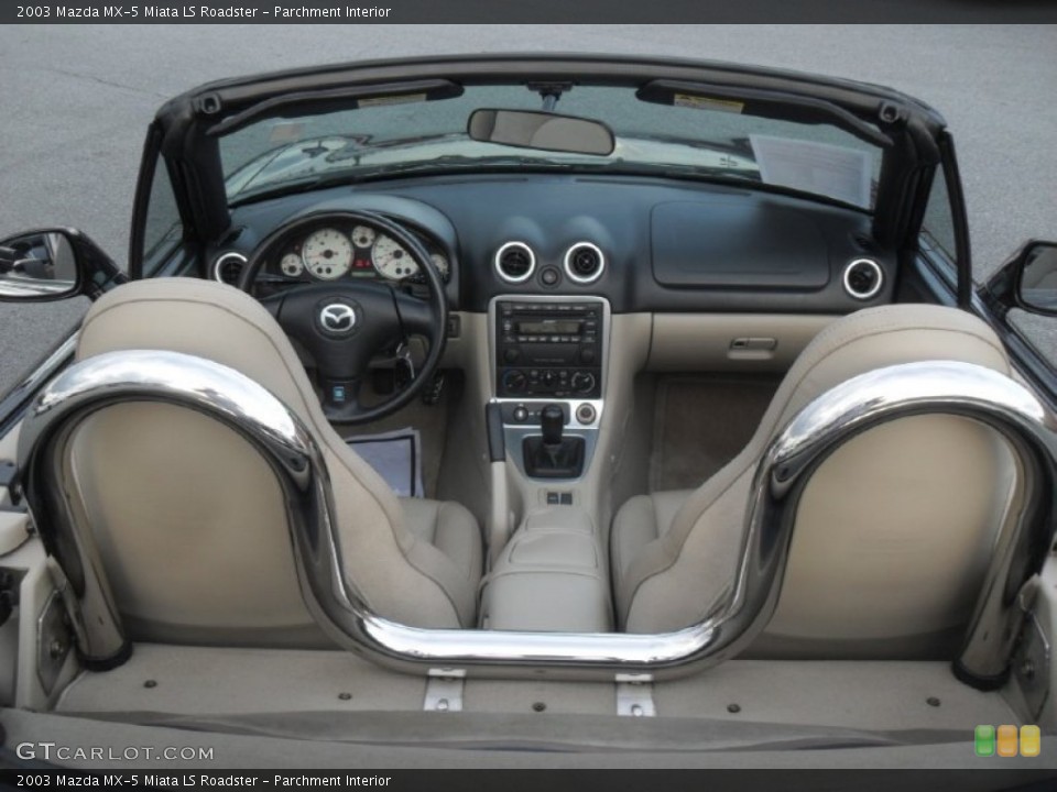 Parchment Interior Dashboard for the 2003 Mazda MX-5 Miata LS Roadster #56859668