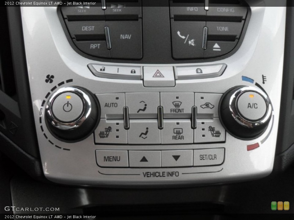 Jet Black Interior Controls for the 2012 Chevrolet Equinox LT AWD #56860031
