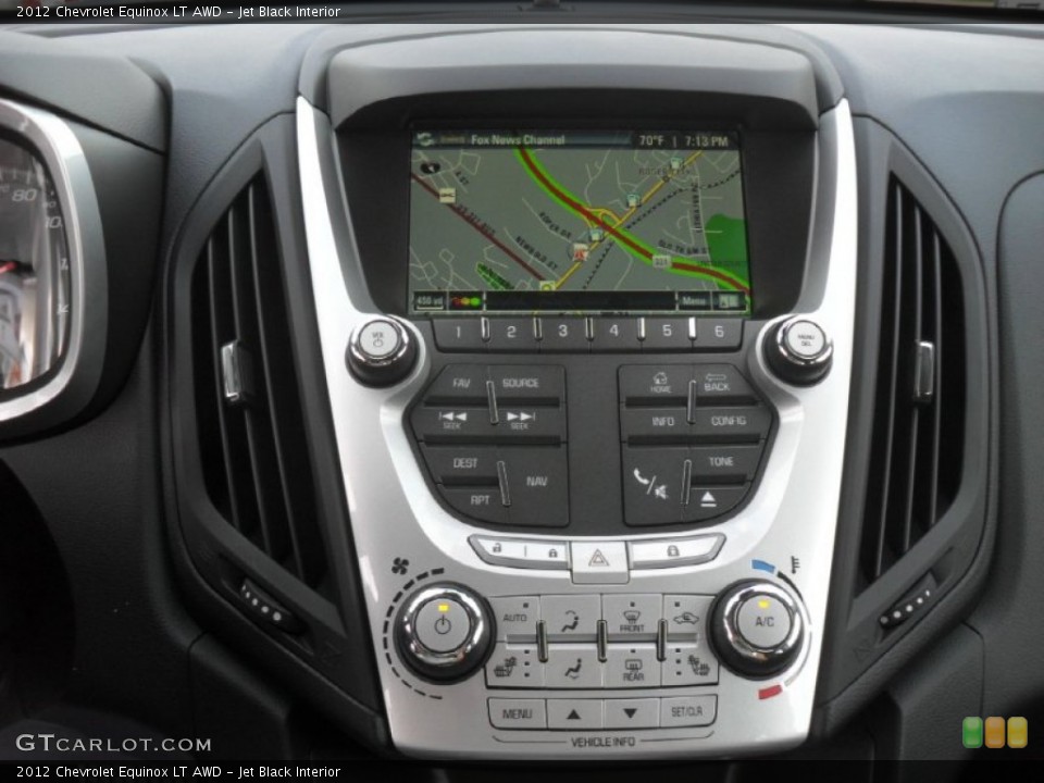 Jet Black Interior Navigation for the 2012 Chevrolet Equinox LT AWD #56860040