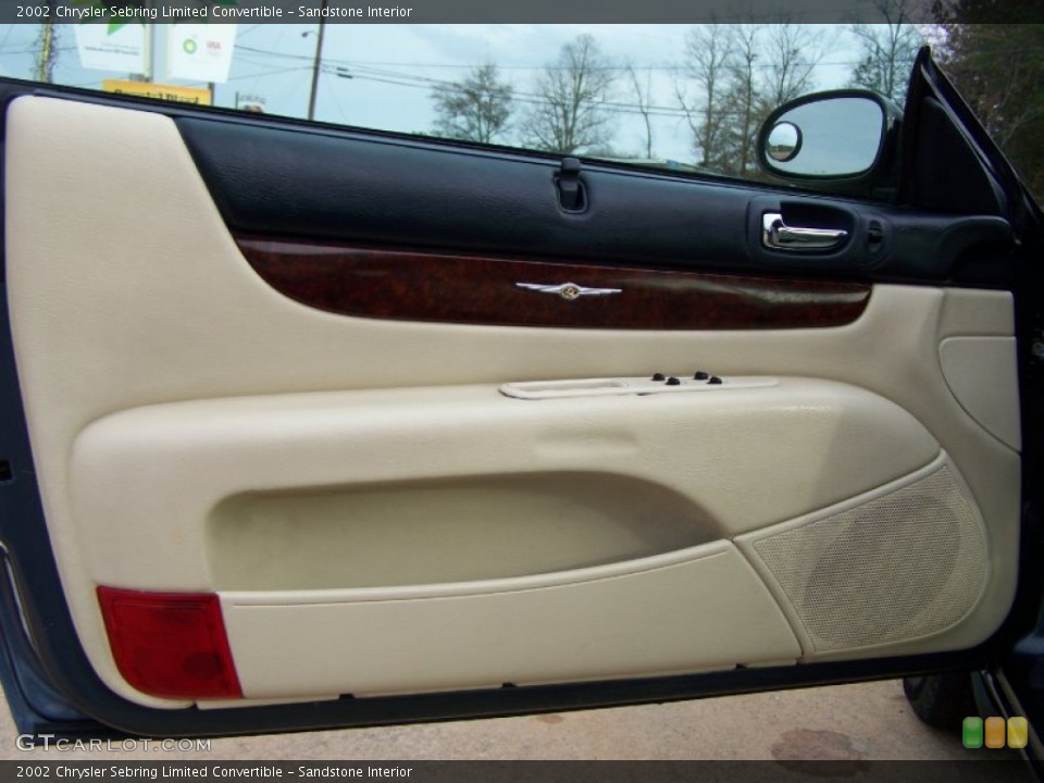 Sandstone Interior Door Panel for the 2002 Chrysler Sebring Limited Convertible #56860322