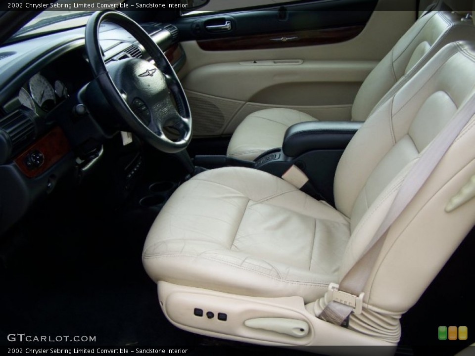 Sandstone Interior Photo for the 2002 Chrysler Sebring Limited Convertible #56860376