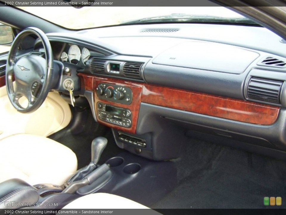 Sandstone Interior Dashboard for the 2002 Chrysler Sebring Limited Convertible #56860409