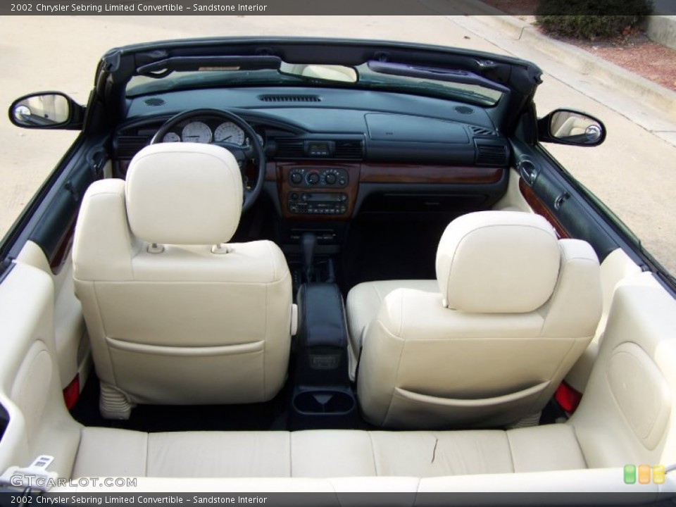 Sandstone Interior Photo for the 2002 Chrysler Sebring Limited Convertible #56860469