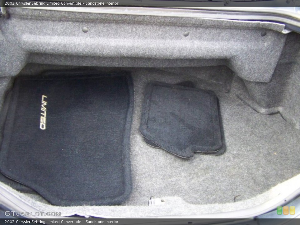 Sandstone Interior Trunk for the 2002 Chrysler Sebring Limited Convertible #56860481