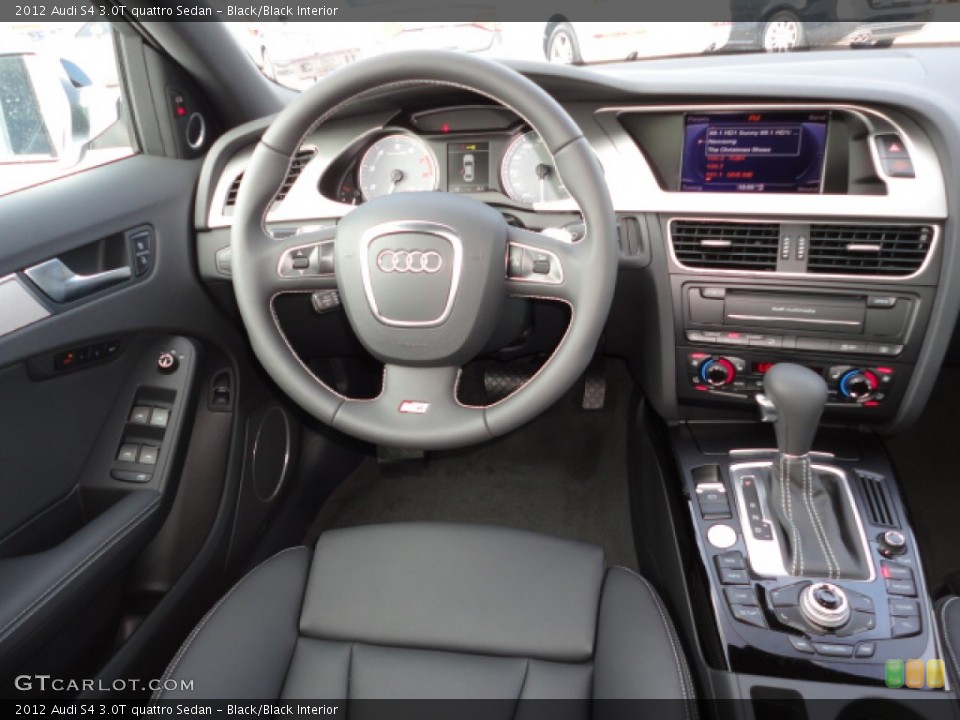Black/Black Interior Dashboard for the 2012 Audi S4 3.0T quattro Sedan #56861303