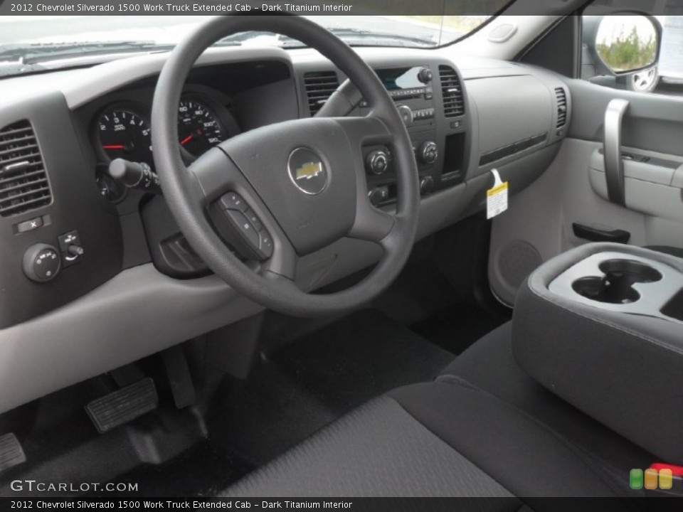 Dark Titanium Interior Prime Interior for the 2012 Chevrolet Silverado 1500 Work Truck Extended Cab #56862194