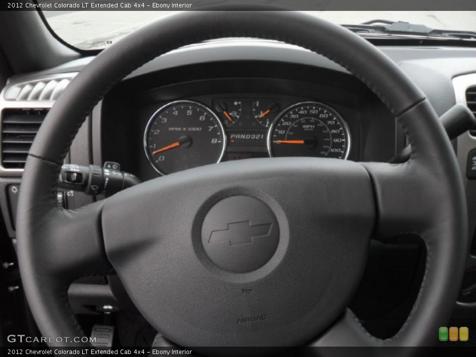 Ebony Interior Steering Wheel for the 2012 Chevrolet Colorado LT Extended Cab 4x4 #56862287