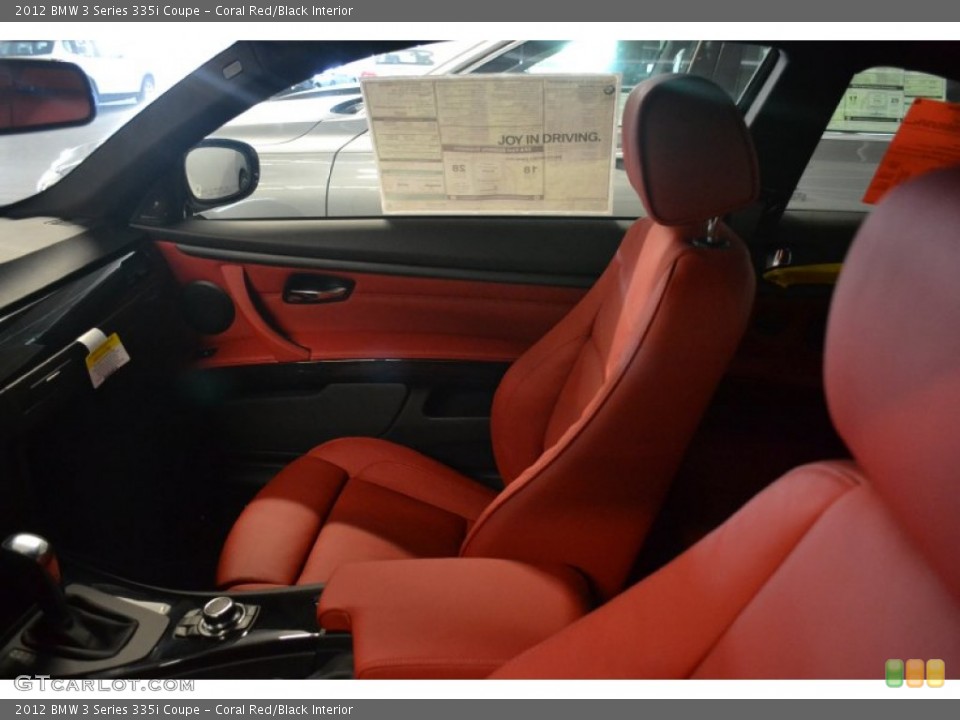 Coral Red/Black Interior Photo for the 2012 BMW 3 Series 335i Coupe #56862326