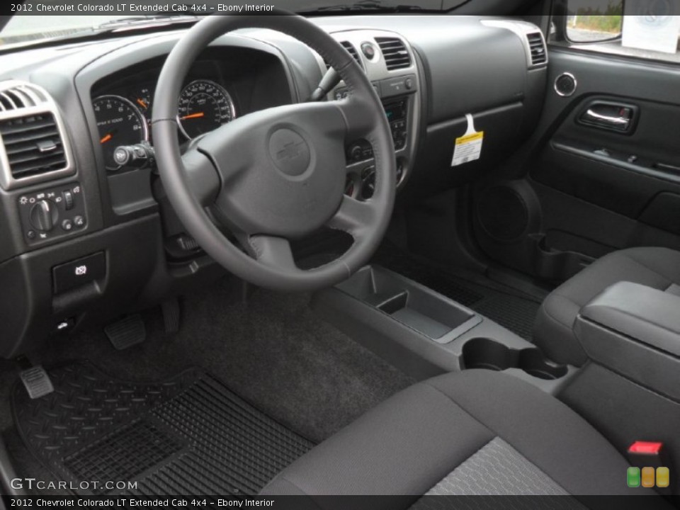 Ebony Interior Prime Interior for the 2012 Chevrolet Colorado LT Extended Cab 4x4 #56862401