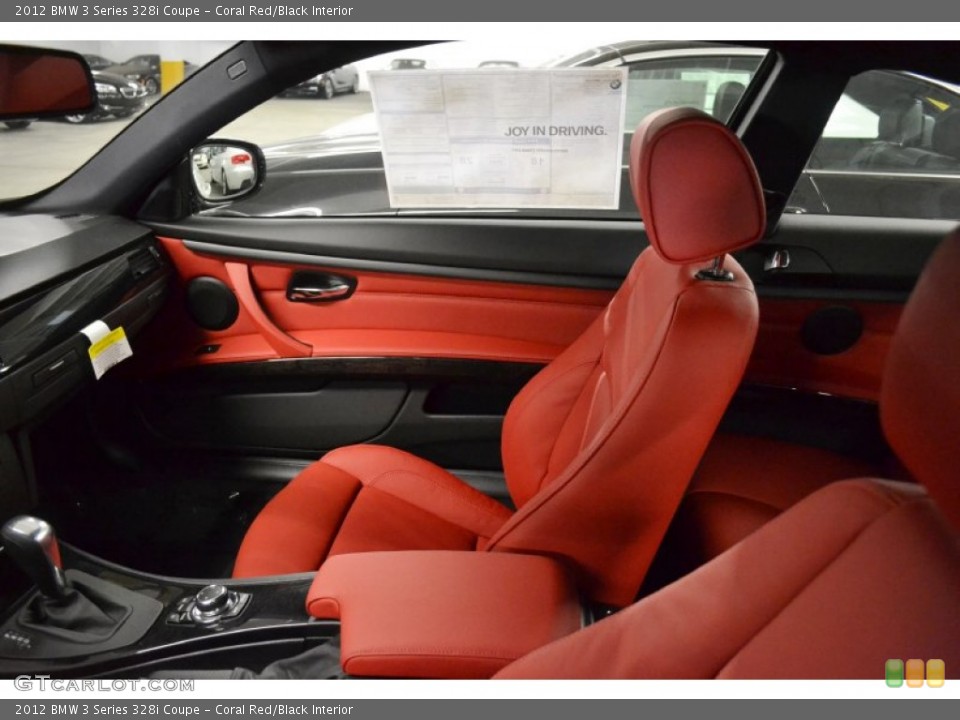 Coral Red/Black Interior Photo for the 2012 BMW 3 Series 328i Coupe #56862407