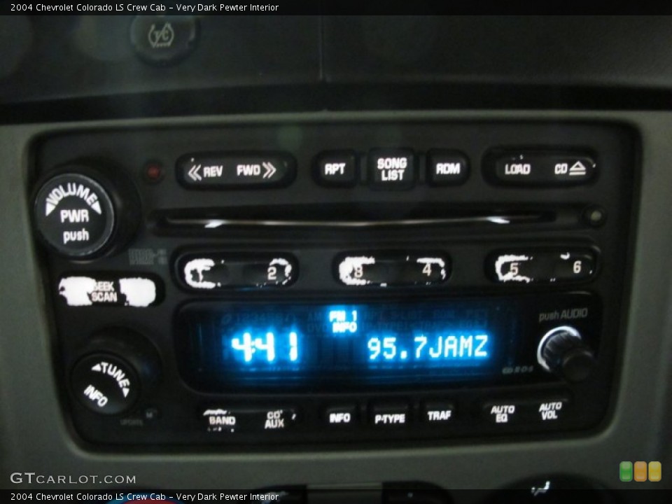 Very Dark Pewter Interior Audio System for the 2004 Chevrolet Colorado LS Crew Cab #56862989