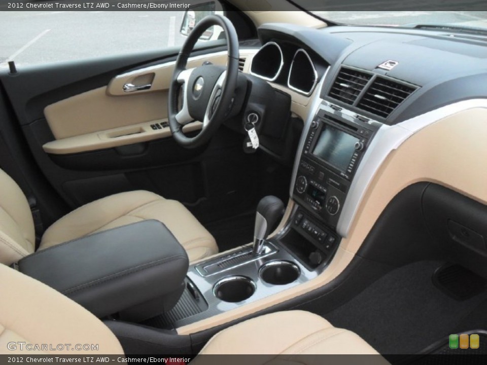 Cashmere/Ebony Interior Photo for the 2012 Chevrolet Traverse LTZ AWD #56863282