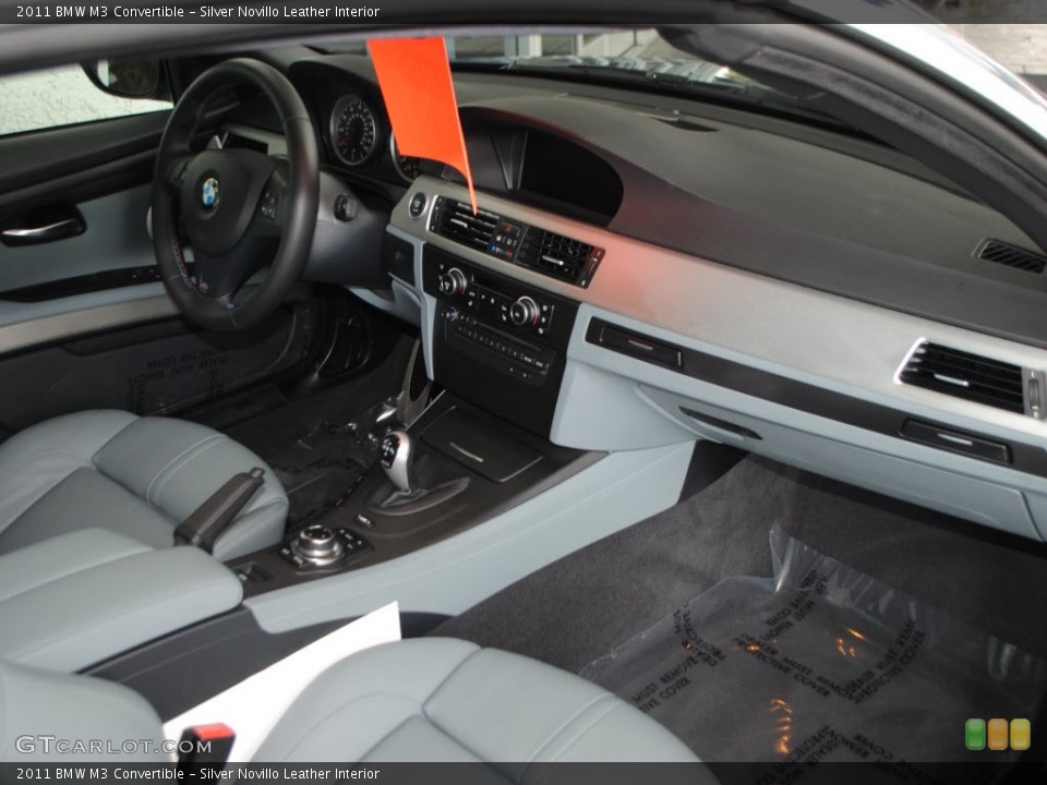 Silver Novillo Leather Interior Dashboard for the 2011 BMW M3 Convertible #56864858