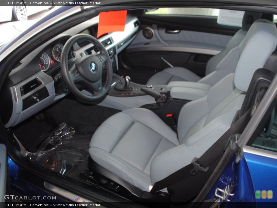 Silver Novillo Leather Interior Photo for the 2011 BMW M3 Convertible #56864927