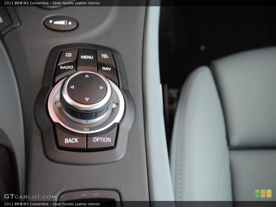 Silver Novillo Leather Interior Controls for the 2011 BMW M3 Convertible #56865083
