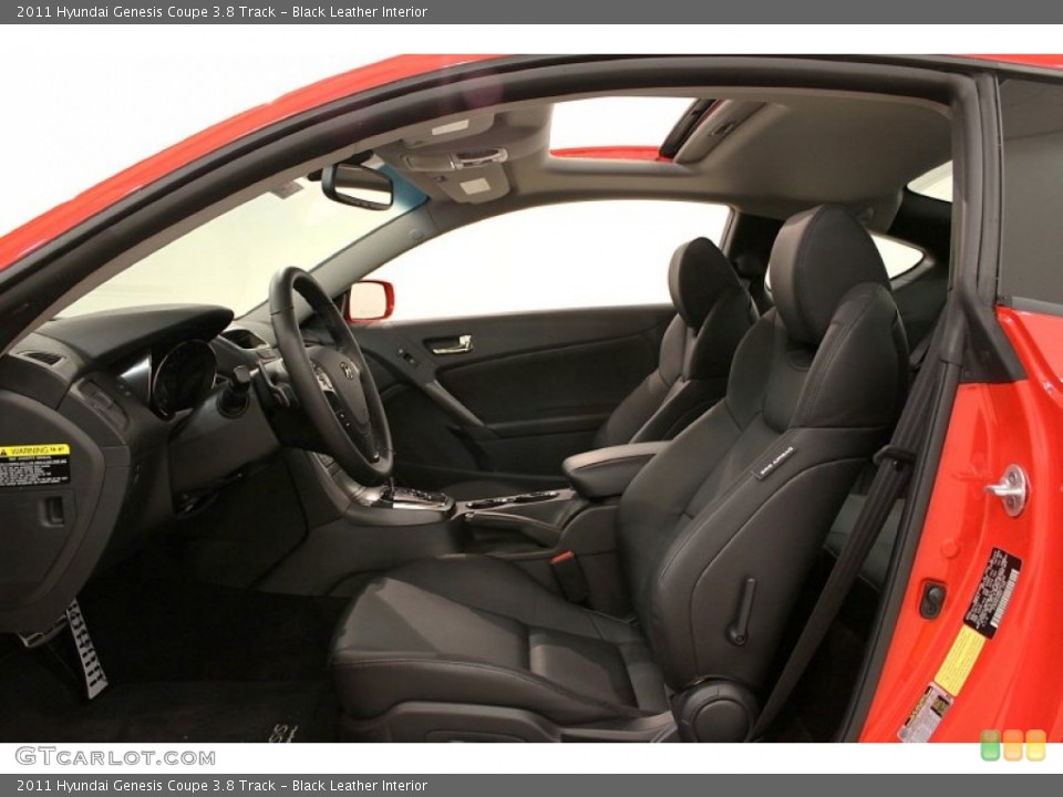 Black Leather Interior Photo for the 2011 Hyundai Genesis Coupe 3.8 Track #56865974