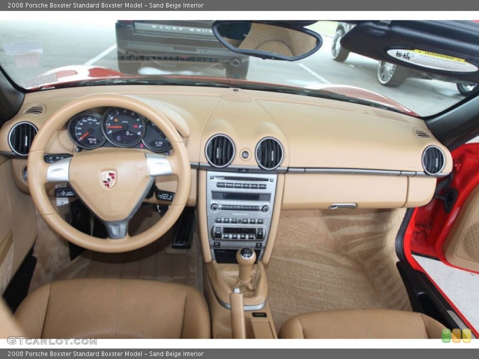 Sand Beige Interior Dashboard for the 2008 Porsche Boxster  #56866979