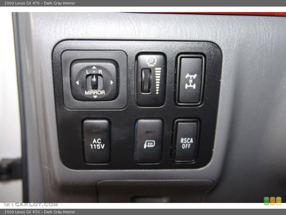 Dark Gray Interior Controls for the 2009 Lexus GX 470 #56867408