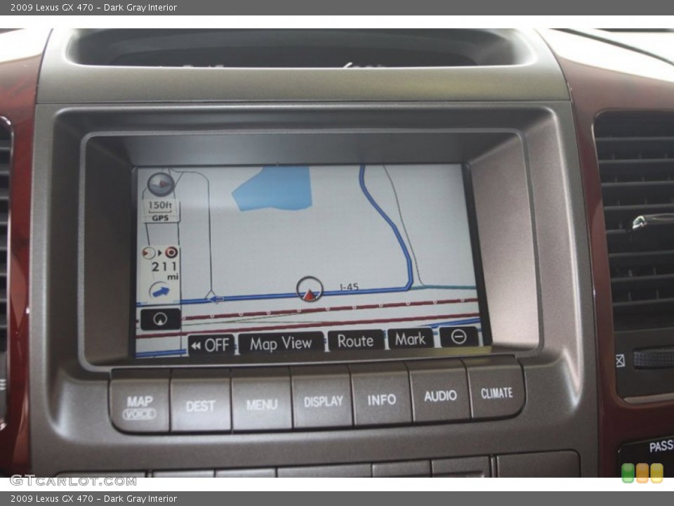 Dark Gray Interior Navigation for the 2009 Lexus GX 470 #56867426