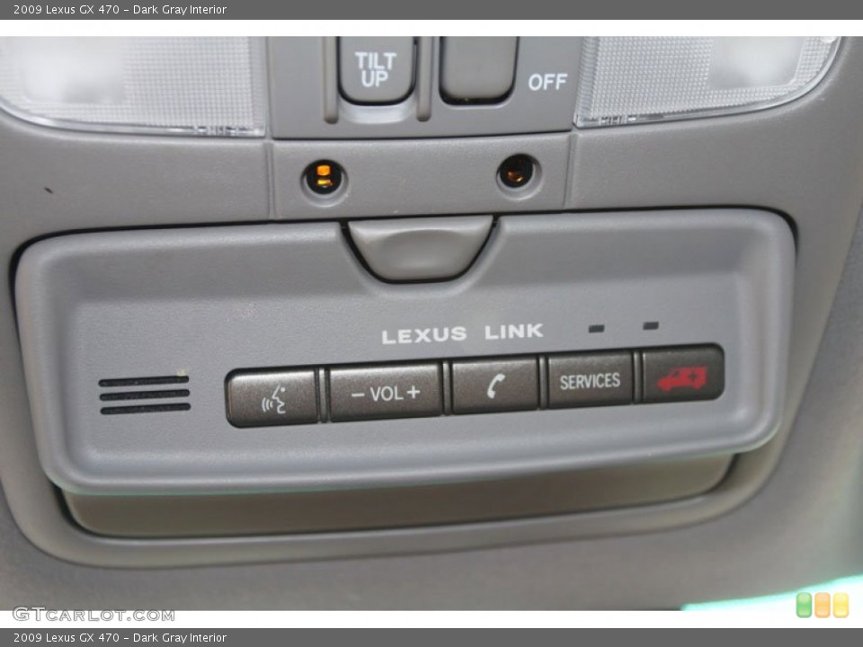 Dark Gray Interior Controls for the 2009 Lexus GX 470 #56867469