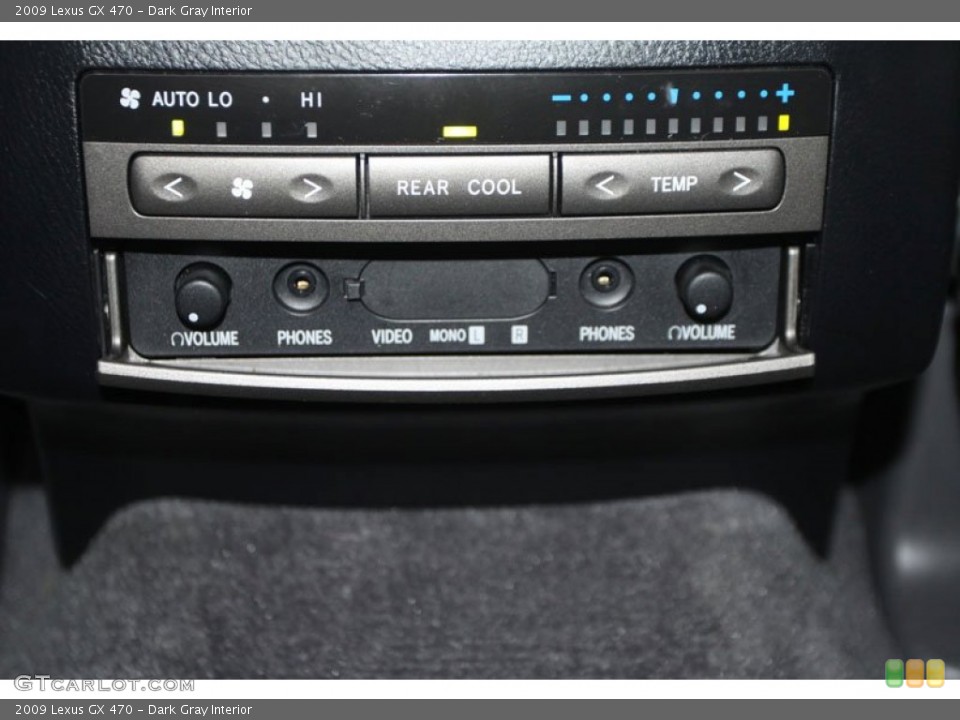 Dark Gray Interior Controls for the 2009 Lexus GX 470 #56867513