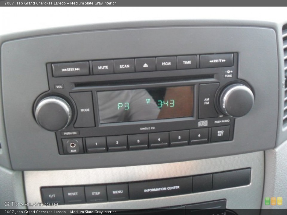 Medium Slate Gray Interior Audio System for the 2007 Jeep Grand Cherokee Laredo #56868992